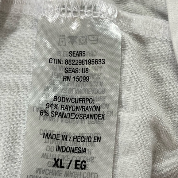 Laura Scott Women's XL White Casual Tee Shirt with beading around neck - Picture 9 of 11